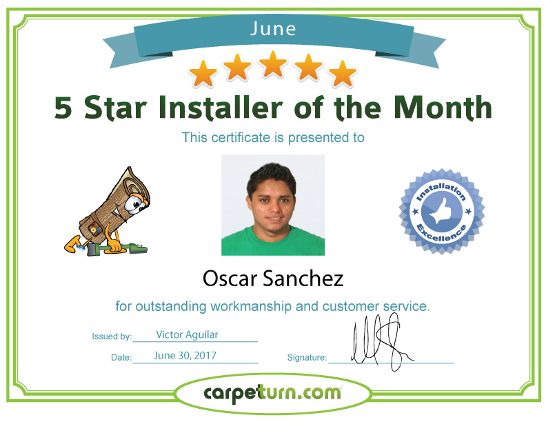 Installer of the Month